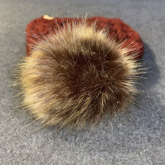 Stormy Kromer Knit Beanie Hat With Pom Womens Rust One Size NWT - Picture 4 of 4